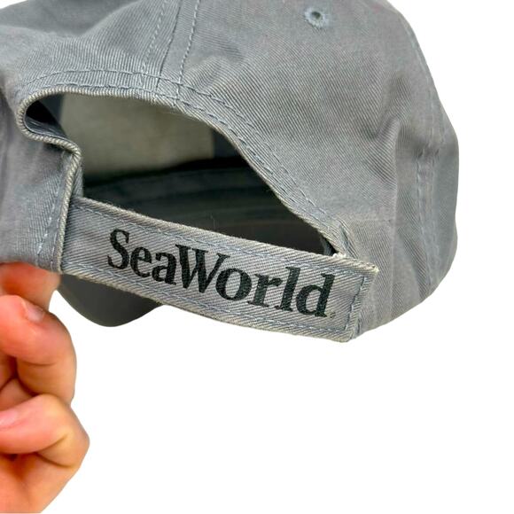 Vintage Seaworld Adventure Prks Orca Killer Whale Ball Cap - Picture 4 of 7